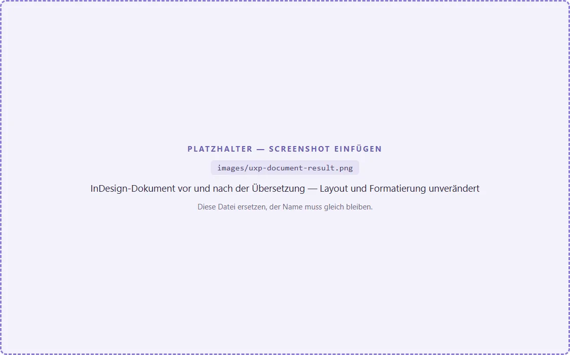 The document before and after translation