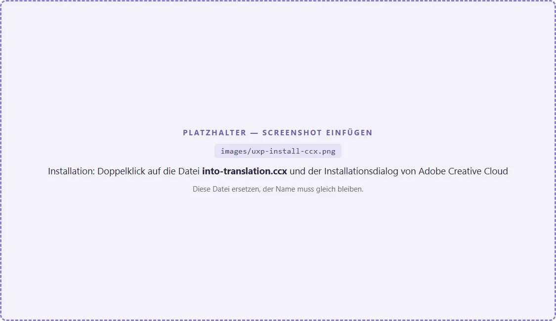 Installing the .ccx file